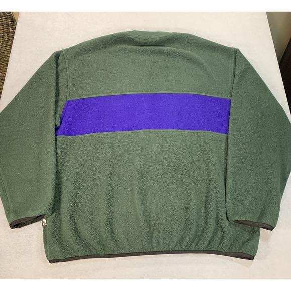 Eddie Bauer EBTek Color Block Fleece Made in Canada Large VTG 90s Gorpcore - Picture 2 of 7